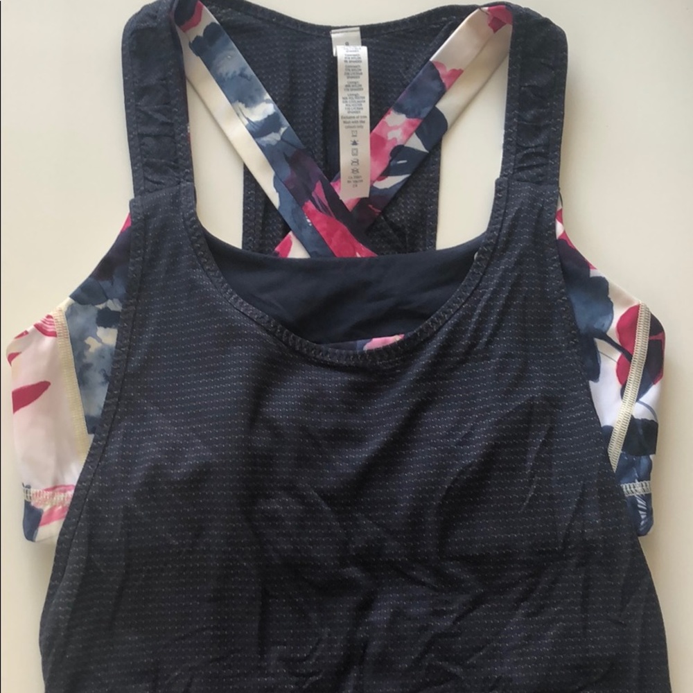 Lululemon tank with built in bra